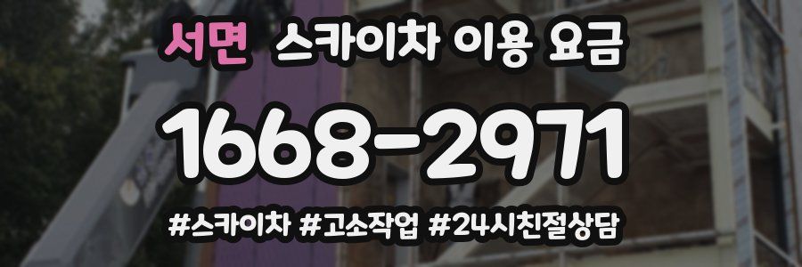 서면 스카이차 이용 요금