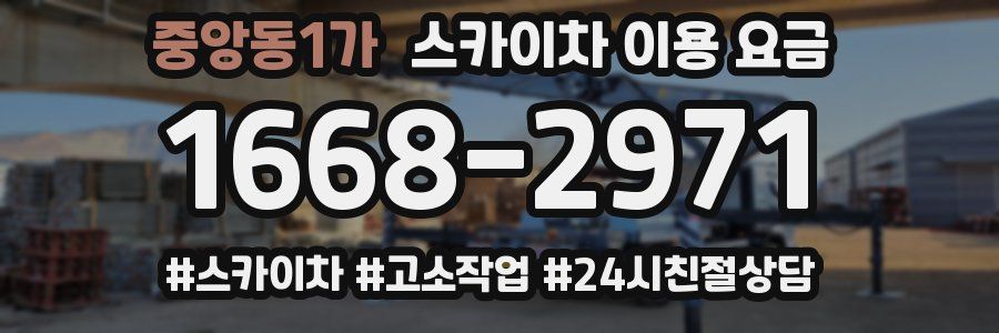 중앙동1가 스카이차 이용 요금