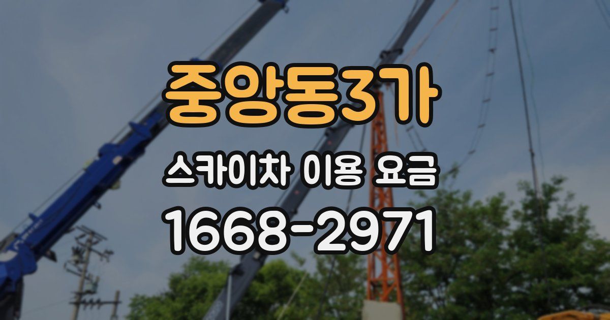 중앙동3가 스카이차 이용 요금