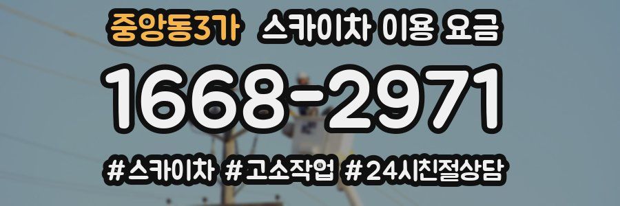 중앙동3가 스카이차 이용 요금