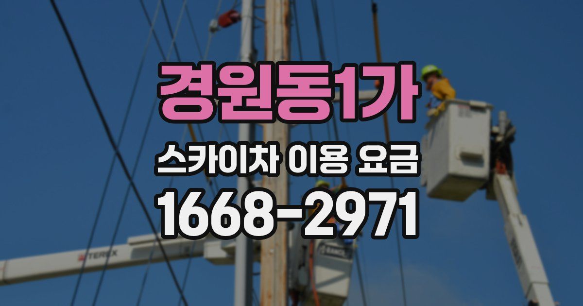 경원동1가 스카이차 이용 요금