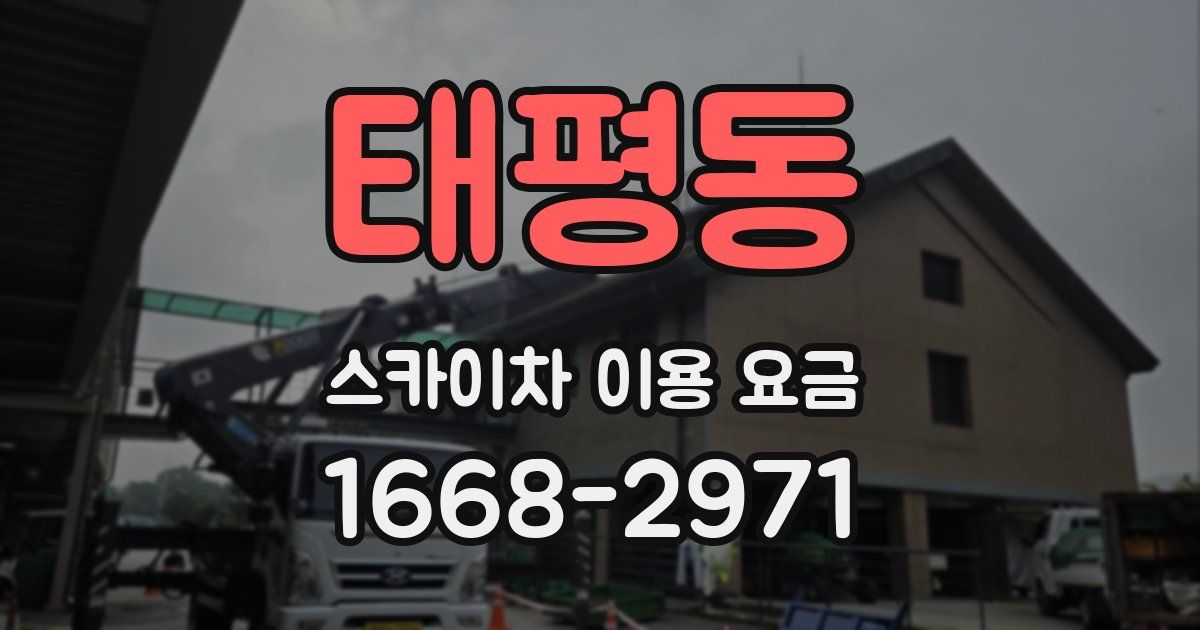 태평동 스카이차 이용 요금