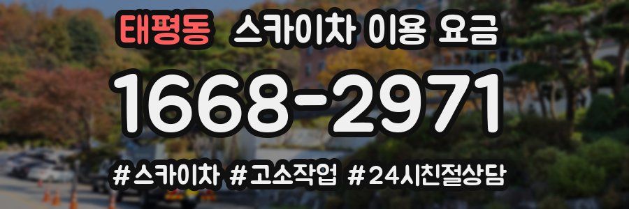 태평동 스카이차 이용 요금