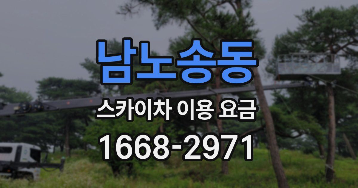 남노송동 스카이차 이용 요금