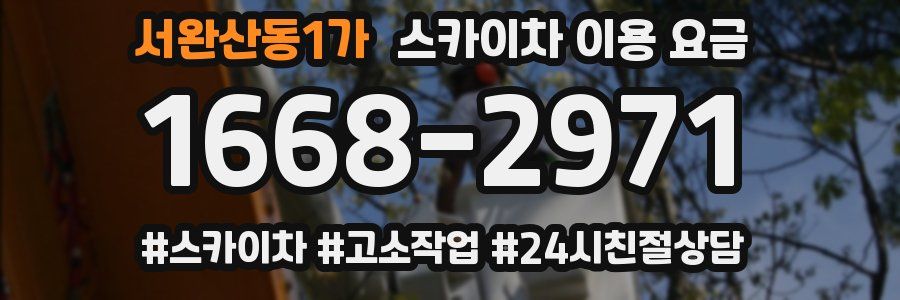 서완산동1가 스카이차 이용 요금