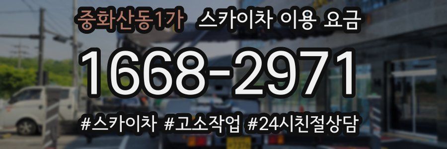 중화산동1가 스카이차 이용 요금