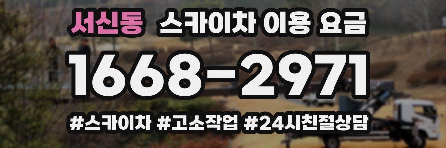 서신동 스카이차 이용 요금