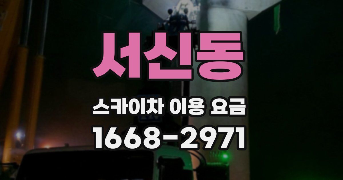 서신동 스카이차 이용 요금