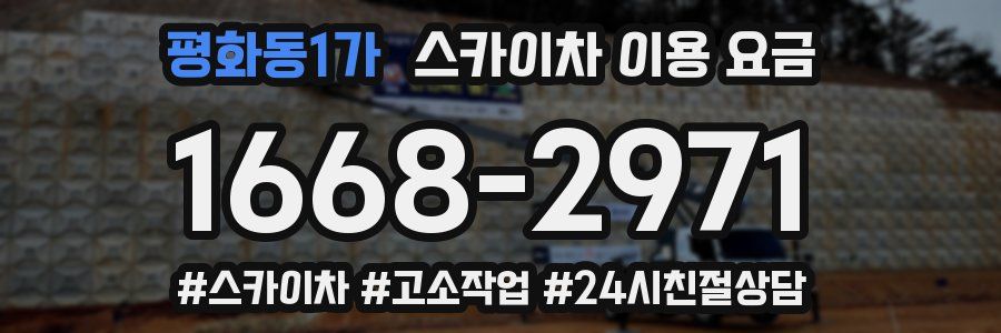 평화동1가 스카이차 이용 요금