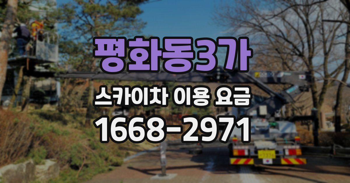 평화동3가 스카이차 이용 요금