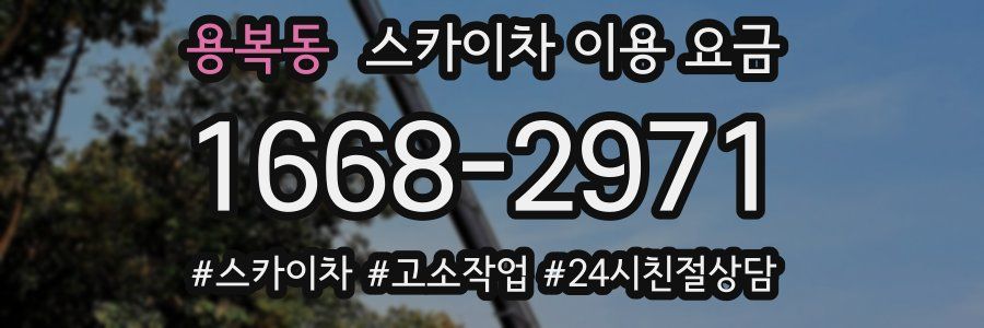용복동 스카이차 이용 요금