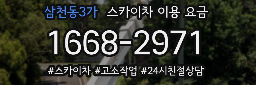 삼천동3가 스카이차 이용 요금