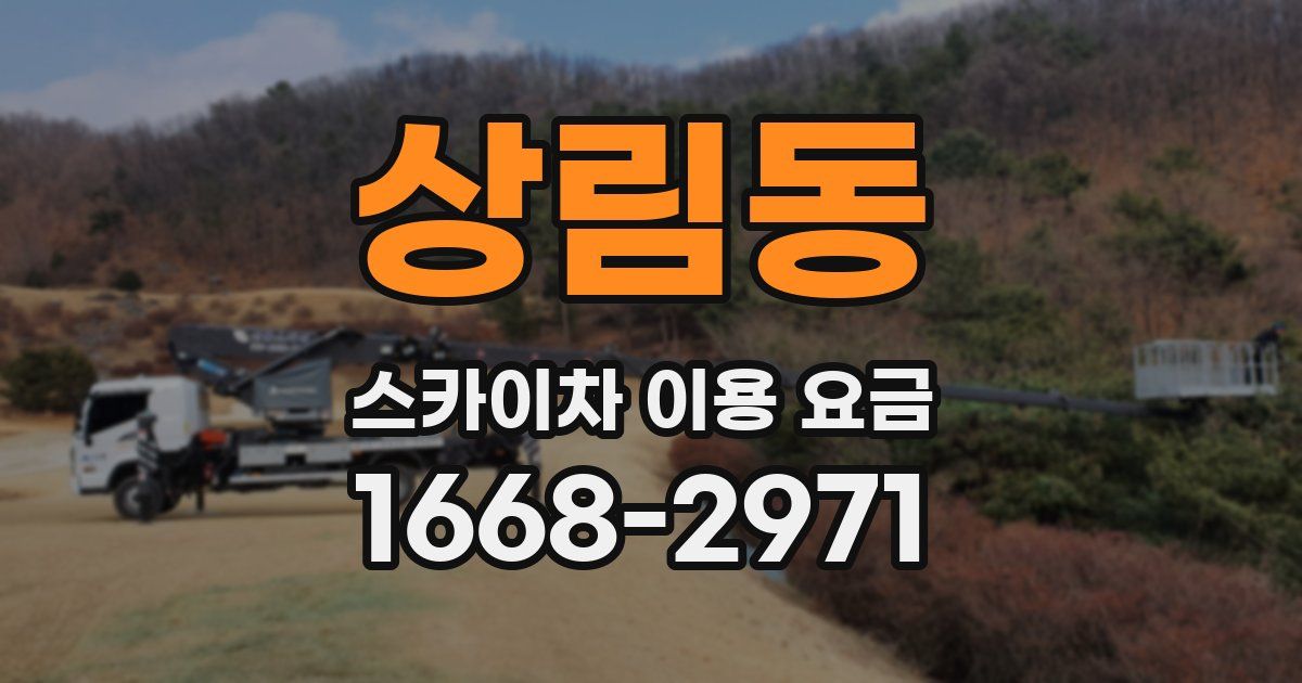 상림동 스카이차 이용 요금