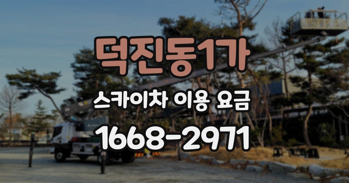 덕진동1가 스카이차 이용 요금