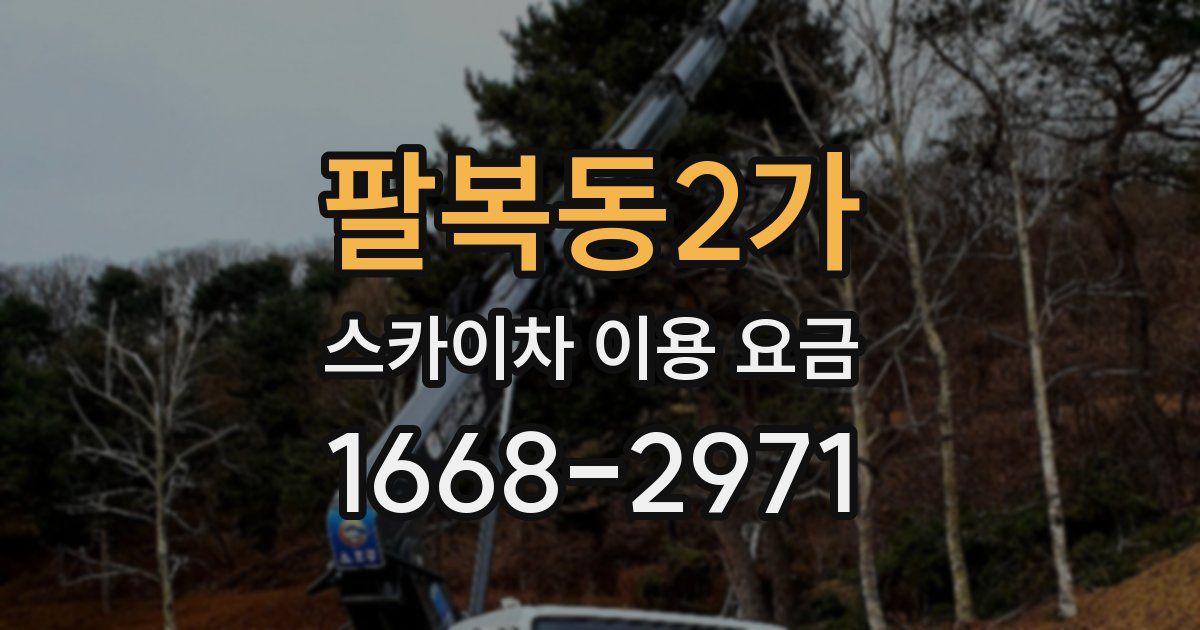 팔복동2가 스카이차 이용 요금