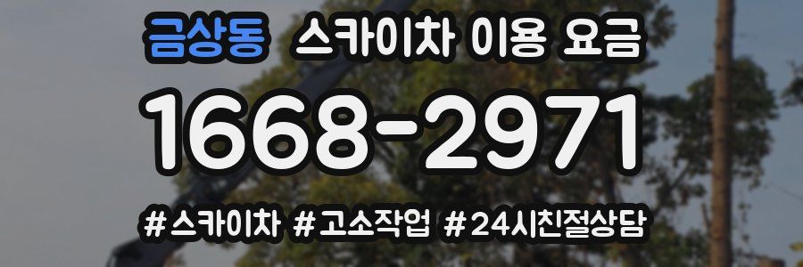 금상동 스카이차 이용 요금
