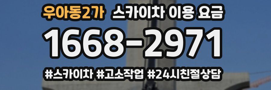 우아동2가 스카이차 이용 요금