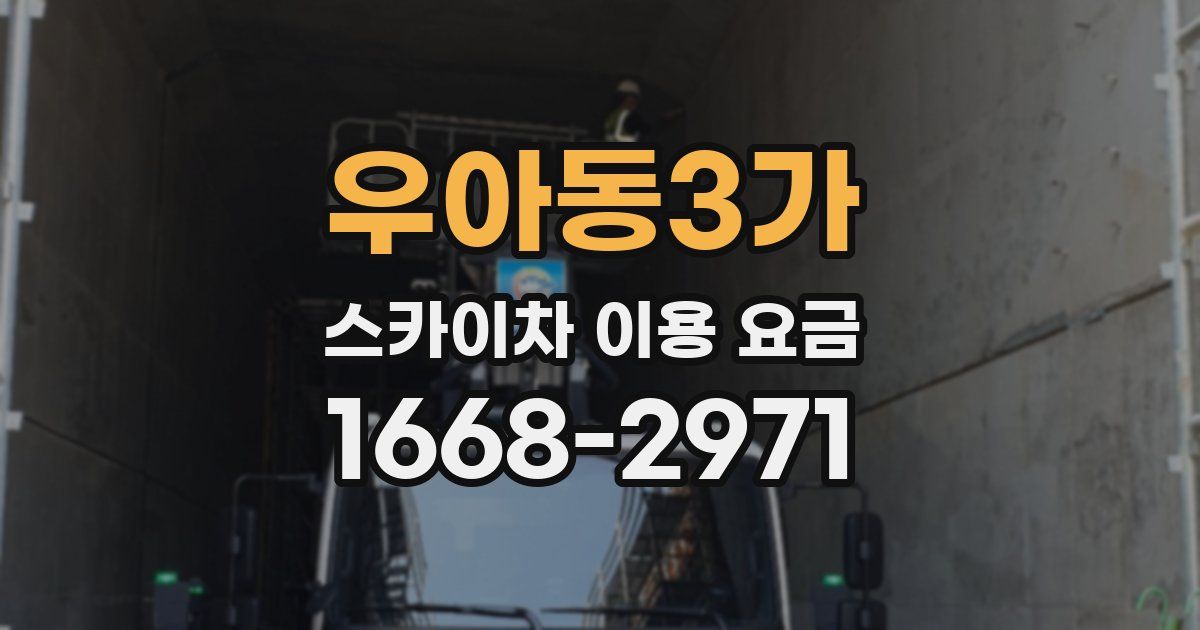 우아동3가 스카이차 이용 요금