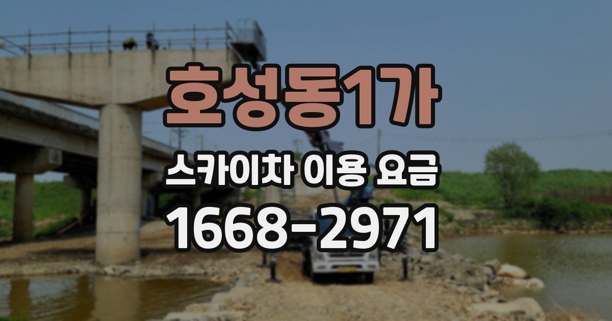 호성동1가 스카이차 이용 요금