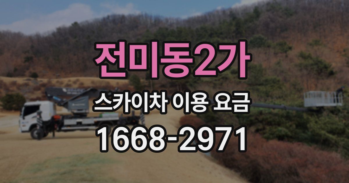 전미동2가 스카이차 이용 요금