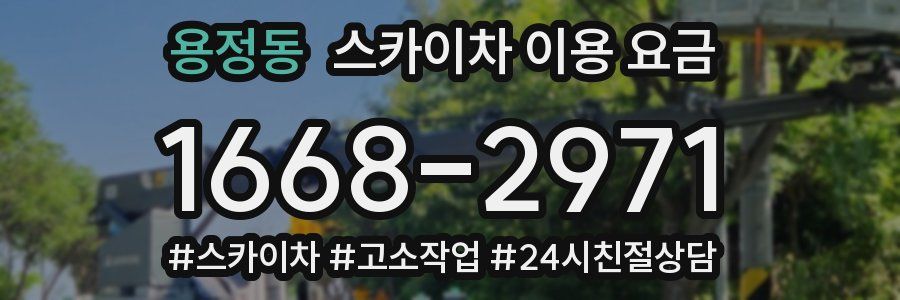용정동 스카이차 이용 요금