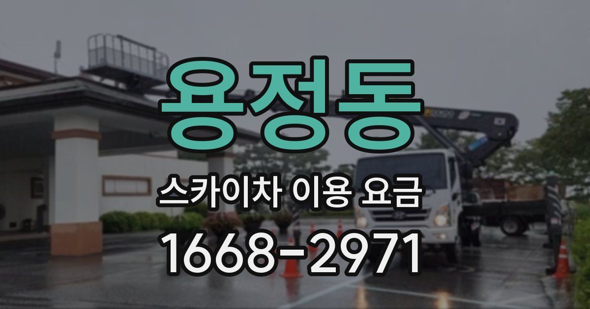 용정동 스카이차 이용 요금