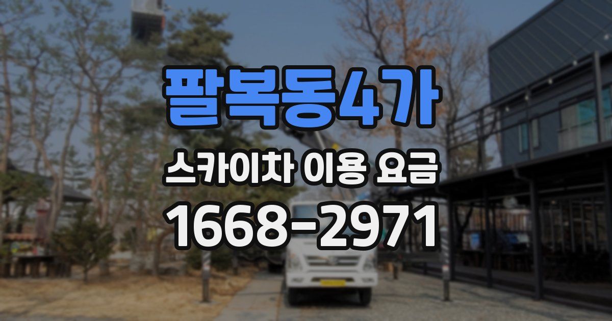 팔복동4가 스카이차 이용 요금
