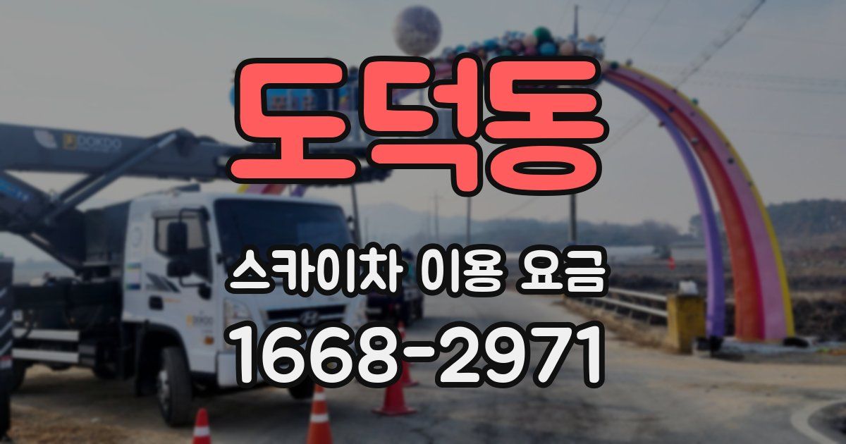 도덕동 스카이차 이용 요금