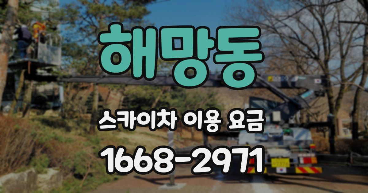 해망동 스카이차 이용 요금