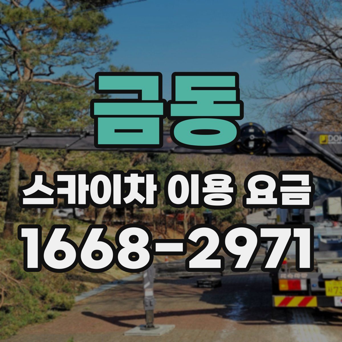 금동 스카이차 이용 요금