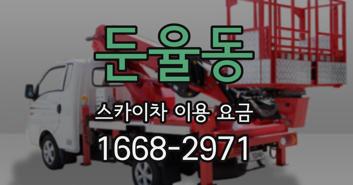 둔율동 스카이차 이용 요금