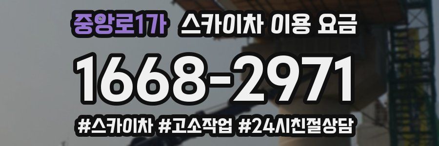 중앙로1가 스카이차 이용 요금