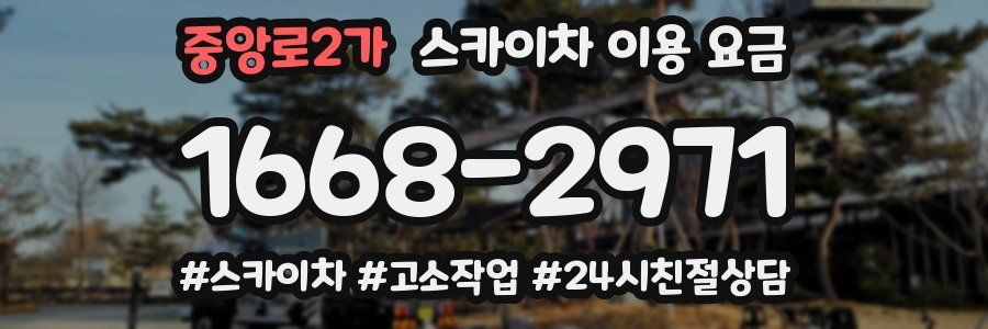 중앙로2가 스카이차 이용 요금