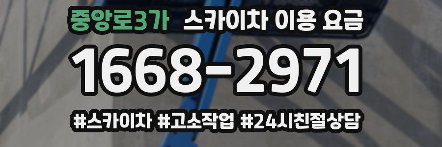 중앙로3가 스카이차 이용 요금