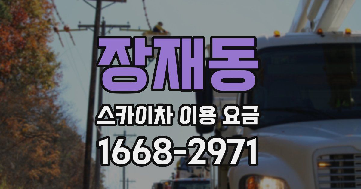 장재동 스카이차 이용 요금