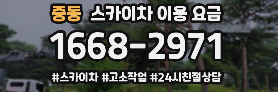 중동 스카이차 이용 요금