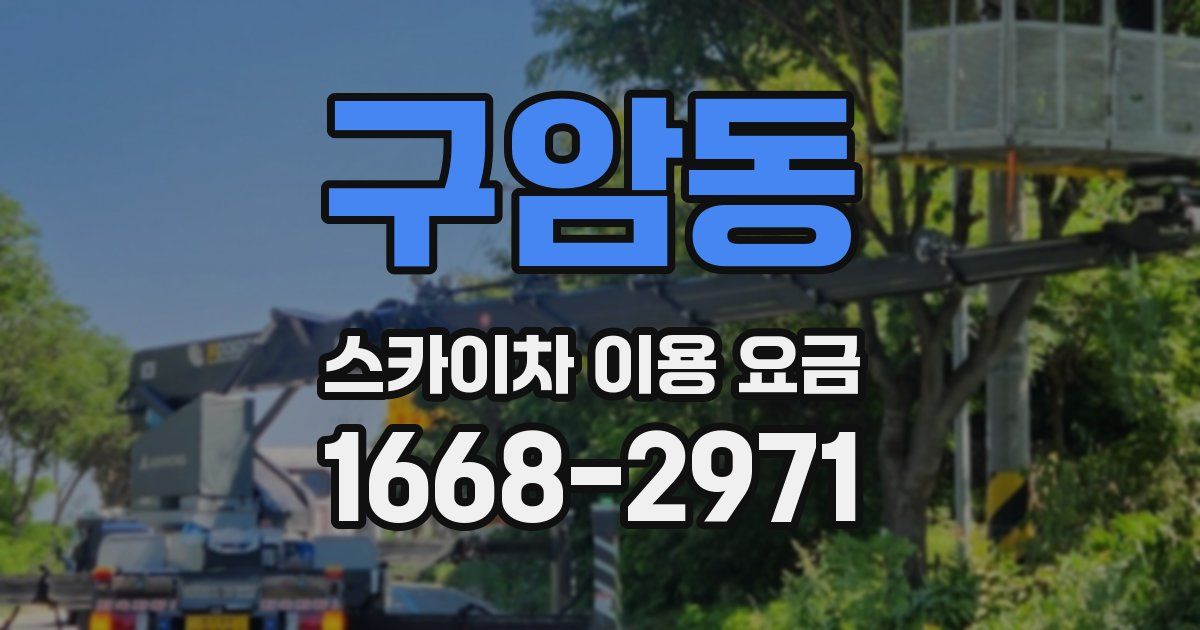 구암동 스카이차 이용 요금