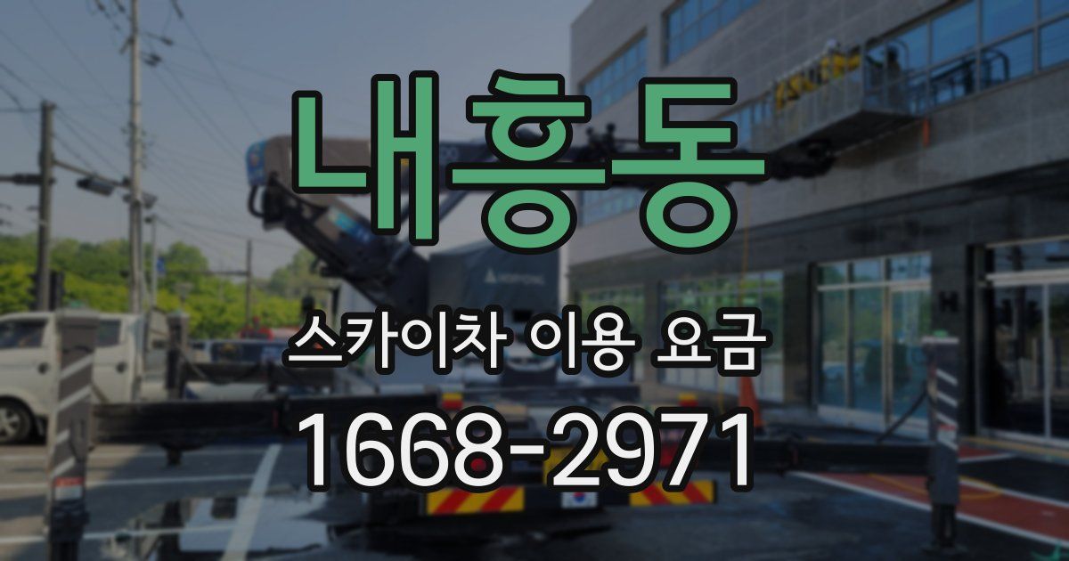 내흥동 스카이차 이용 요금