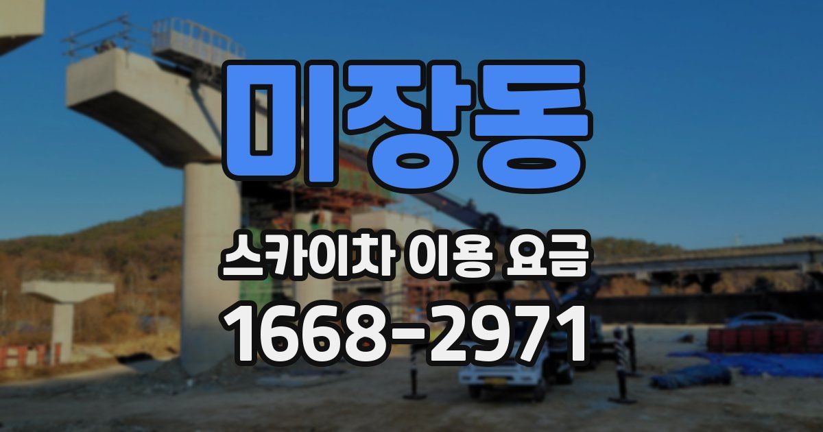 미장동 스카이차 이용 요금