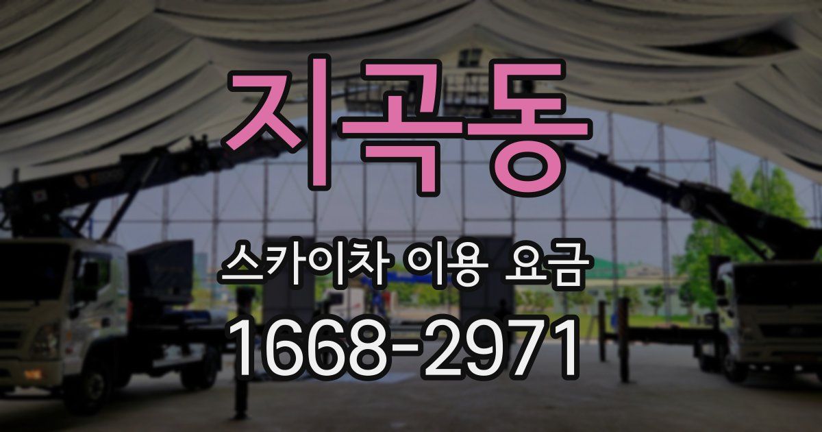지곡동 스카이차 이용 요금