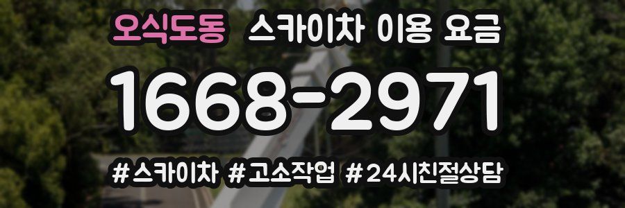 오식도동 스카이차 이용 요금