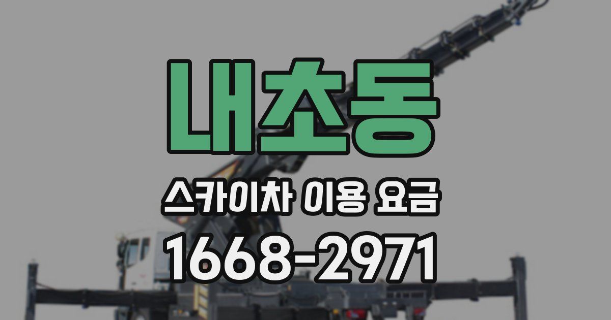 내초동 스카이차 이용 요금