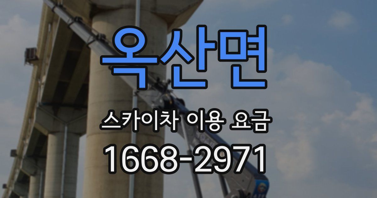 옥산면 스카이차 이용 요금
