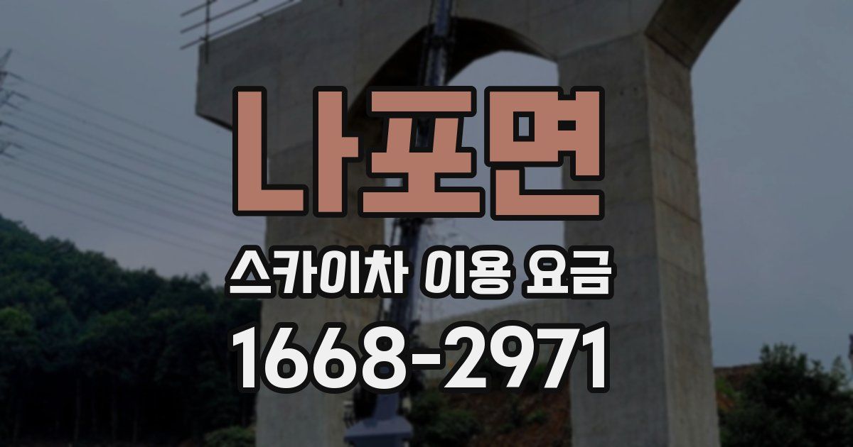 나포면 스카이차 이용 요금