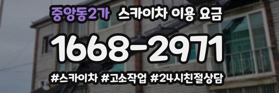중앙동2가 스카이차 이용 요금