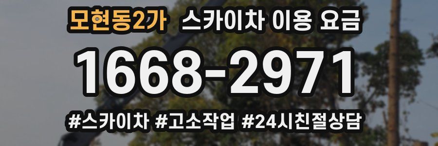 모현동2가 스카이차 이용 요금