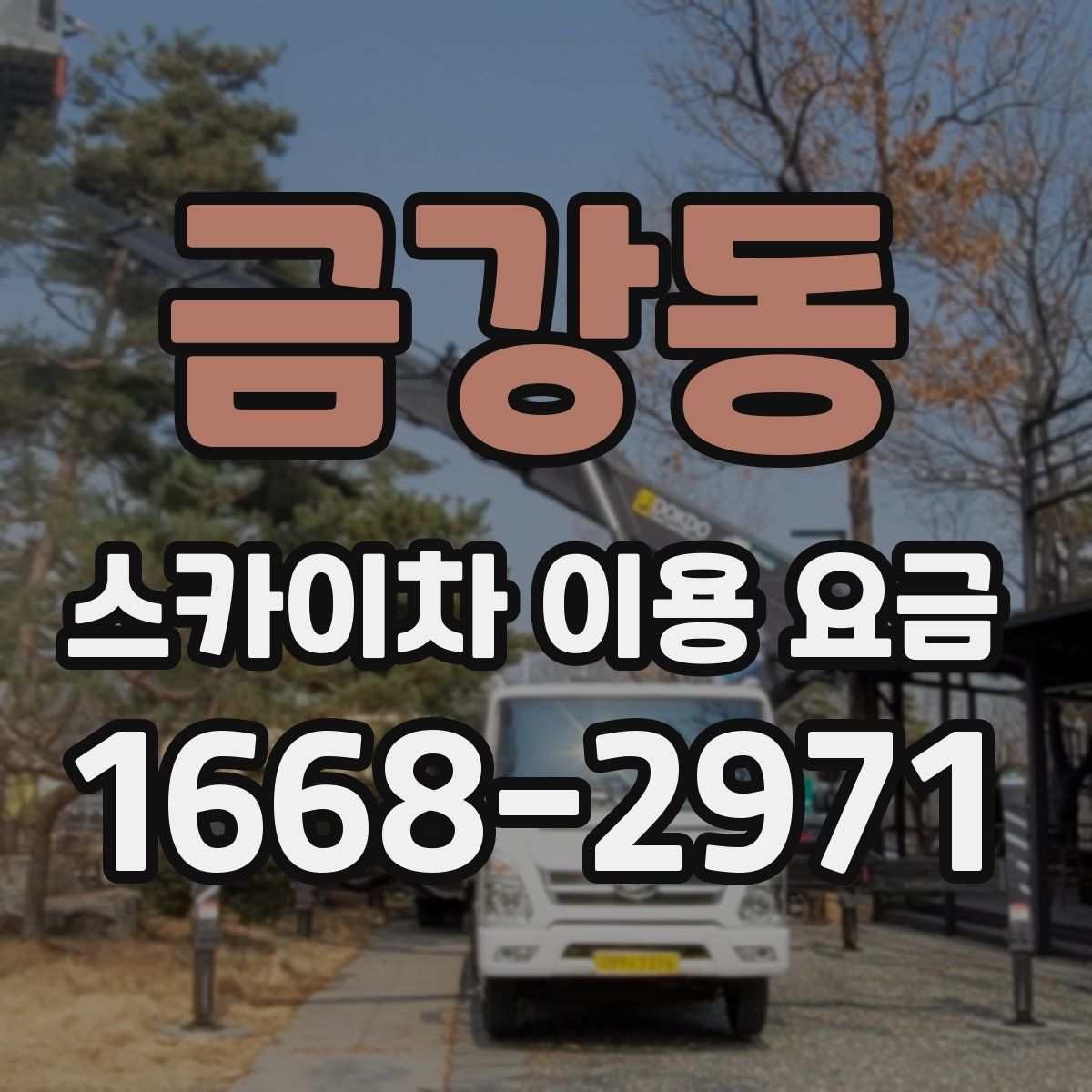 금강동 스카이차 이용 요금
