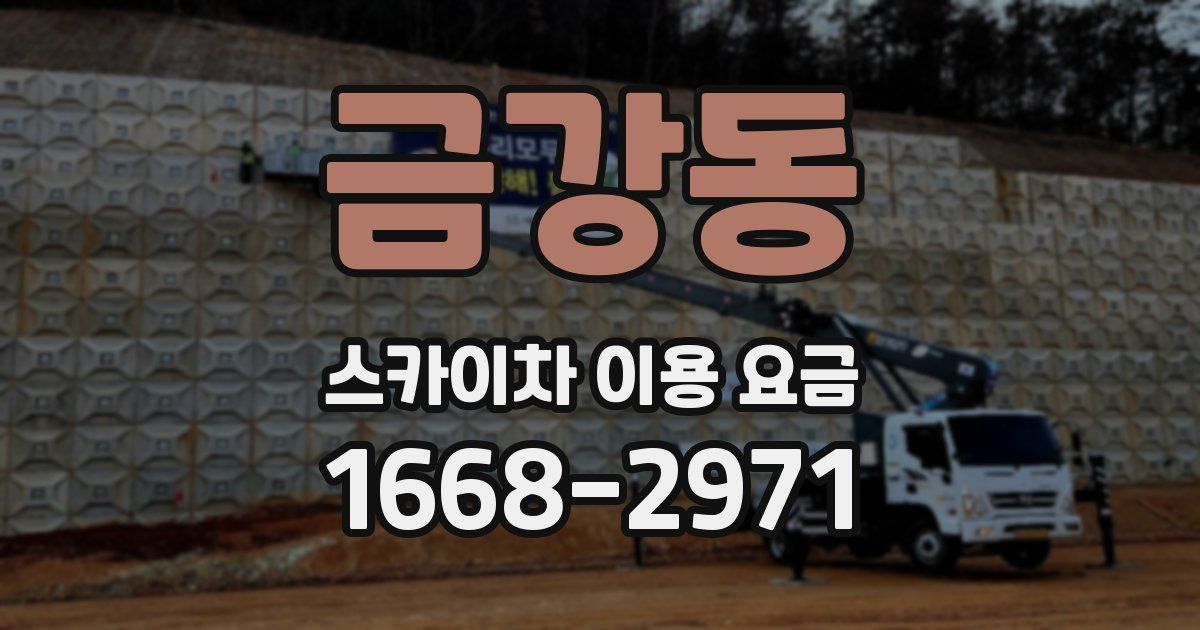 금강동 스카이차 이용 요금