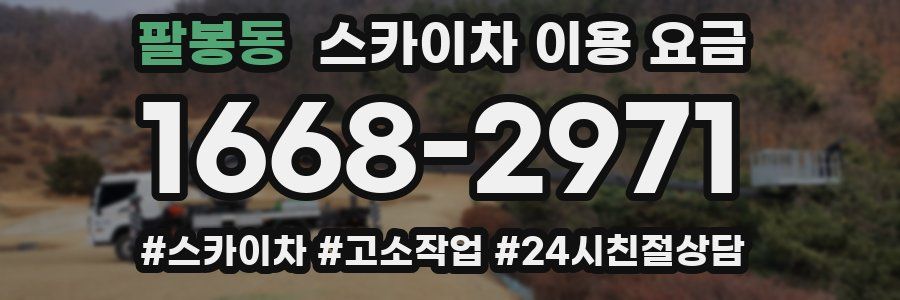 팔봉동 스카이차 이용 요금