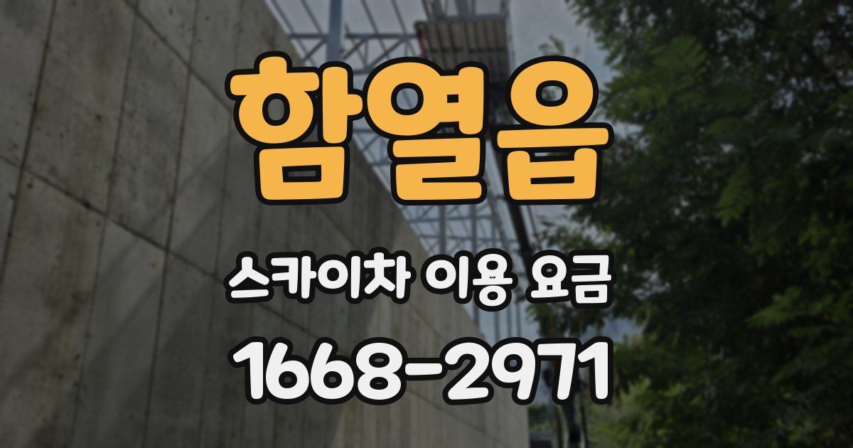 함열읍 스카이차 이용 요금